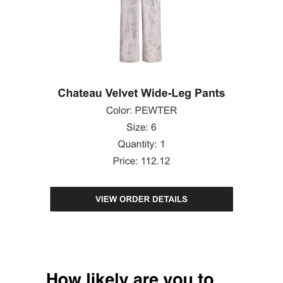 PAIGE Pants - PAIGE Chateau Velvet Wide-Leg Pants in Pewter